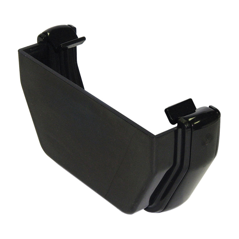Square Line Gutter End Cap Black | Square Line